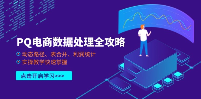 (14240期)PQ电商数据处理全攻略,动态路径、表合并、利润统计,实操教学快速掌握-零点工坊