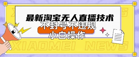 2025年淘宝无人直播带货10.0.全新技术,不违规,不封号,纯小白操作,日入数张【揭秘】-零点工坊